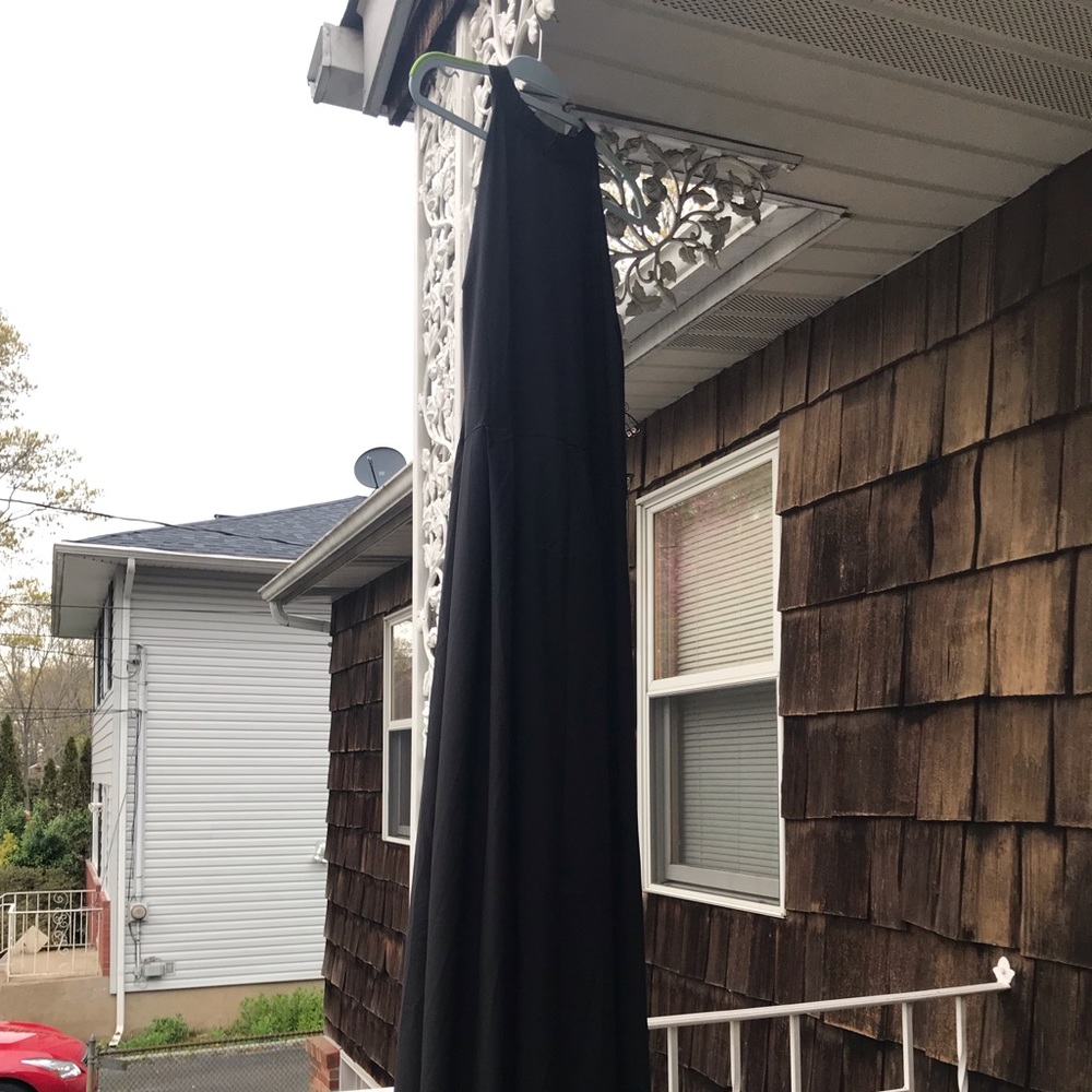 Hi/low black dress